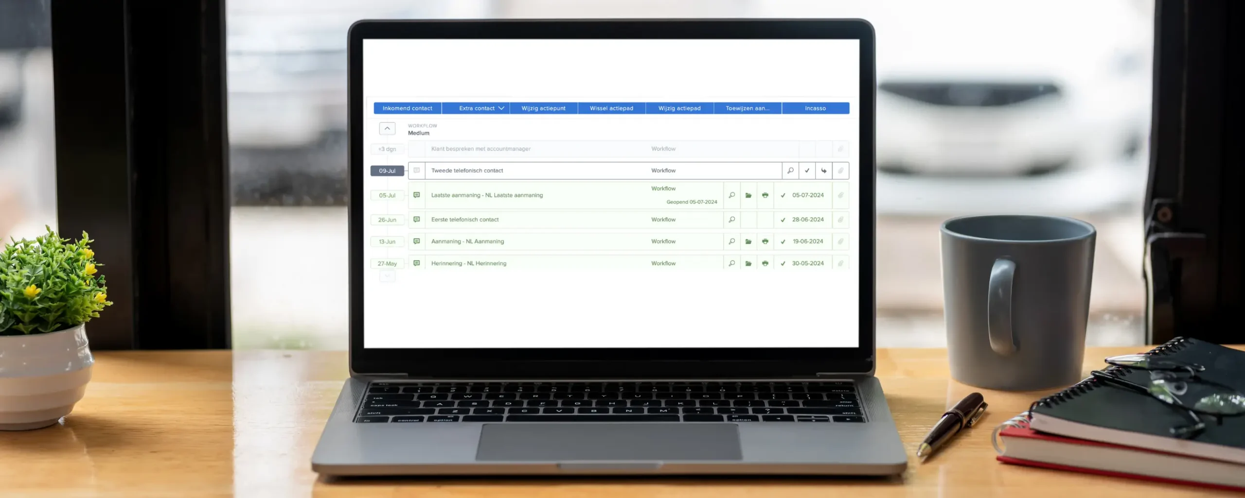 software voorbeeld van workflows