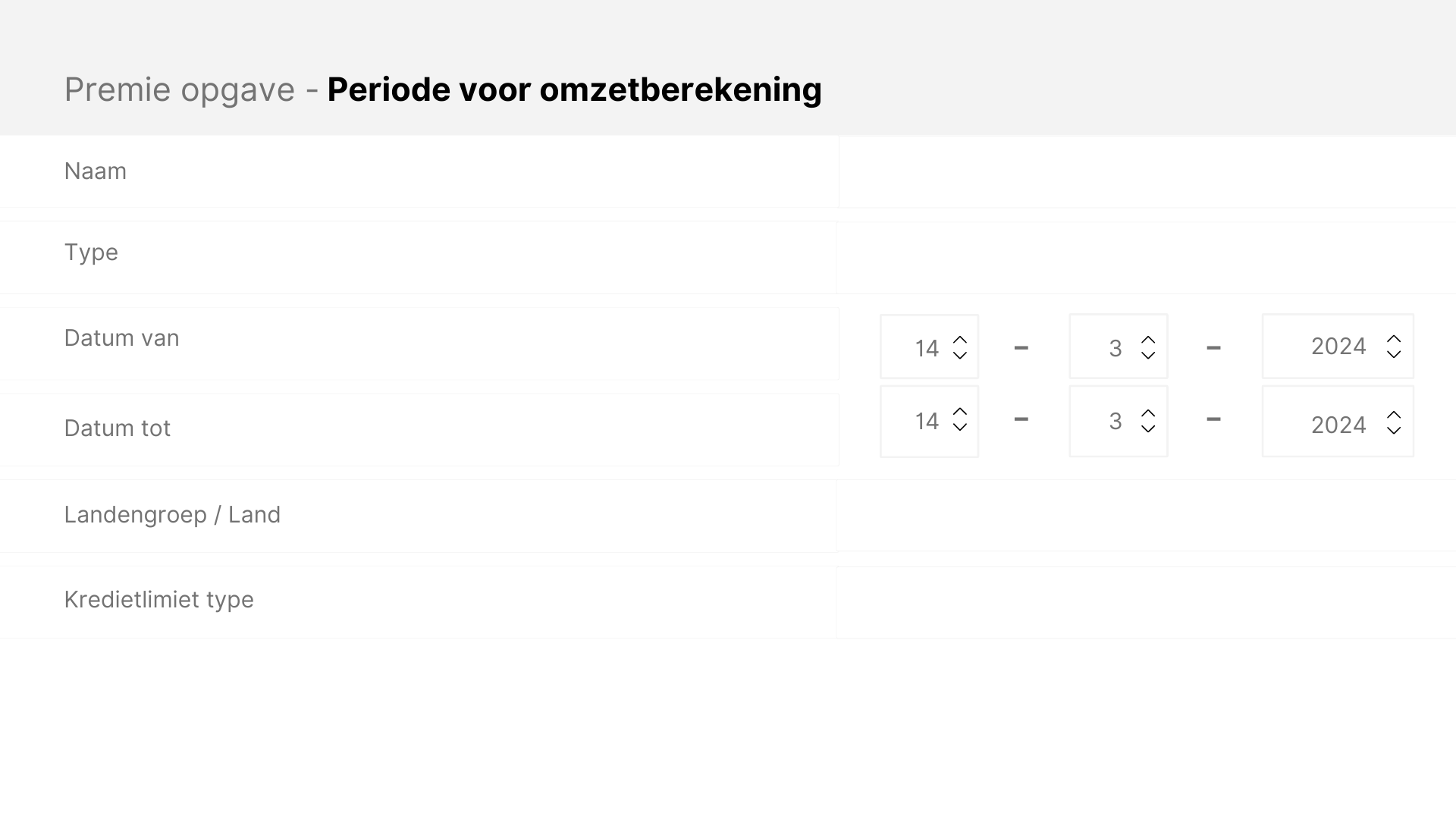 omzetopgave voorbeeld