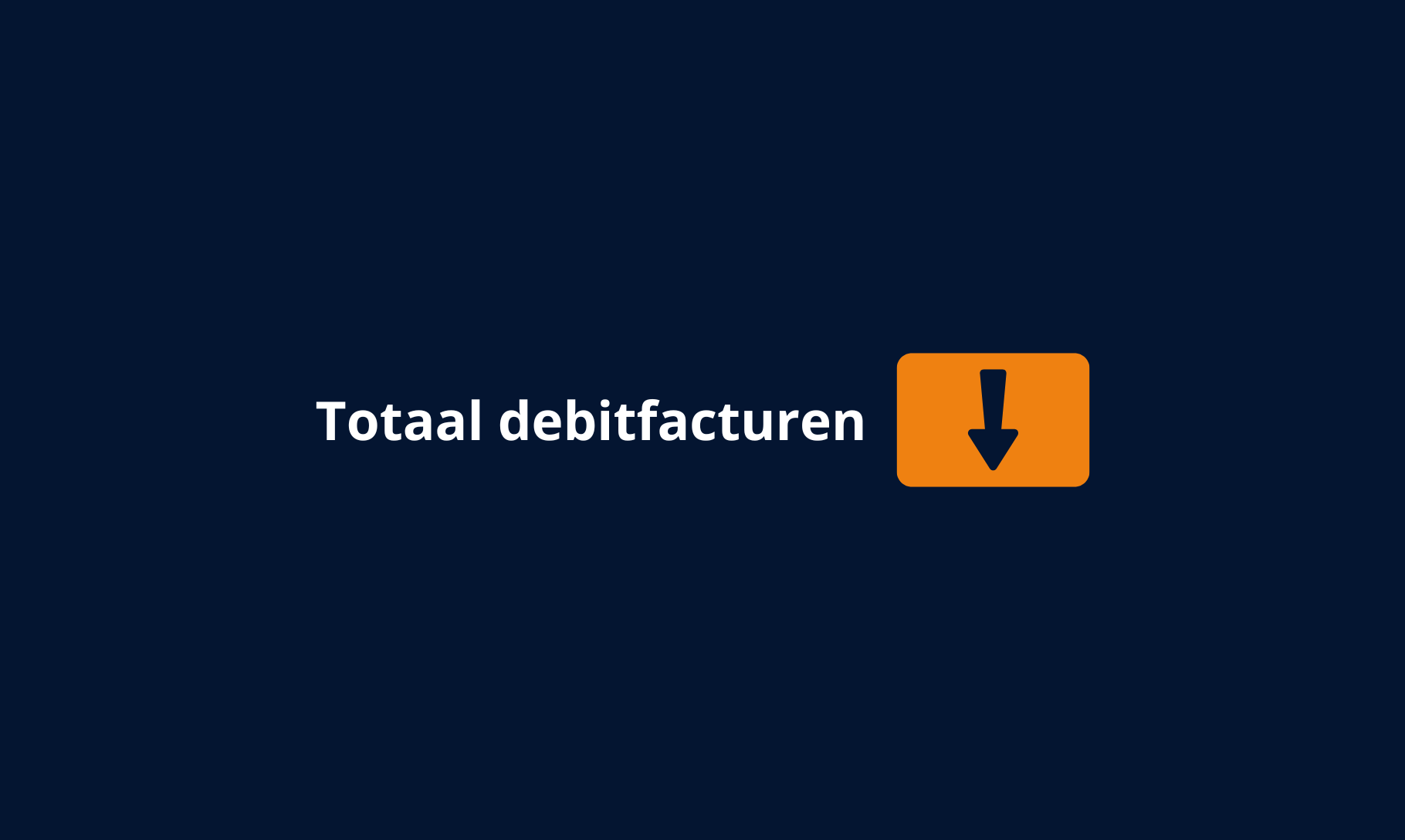 Totaal debitfacturen