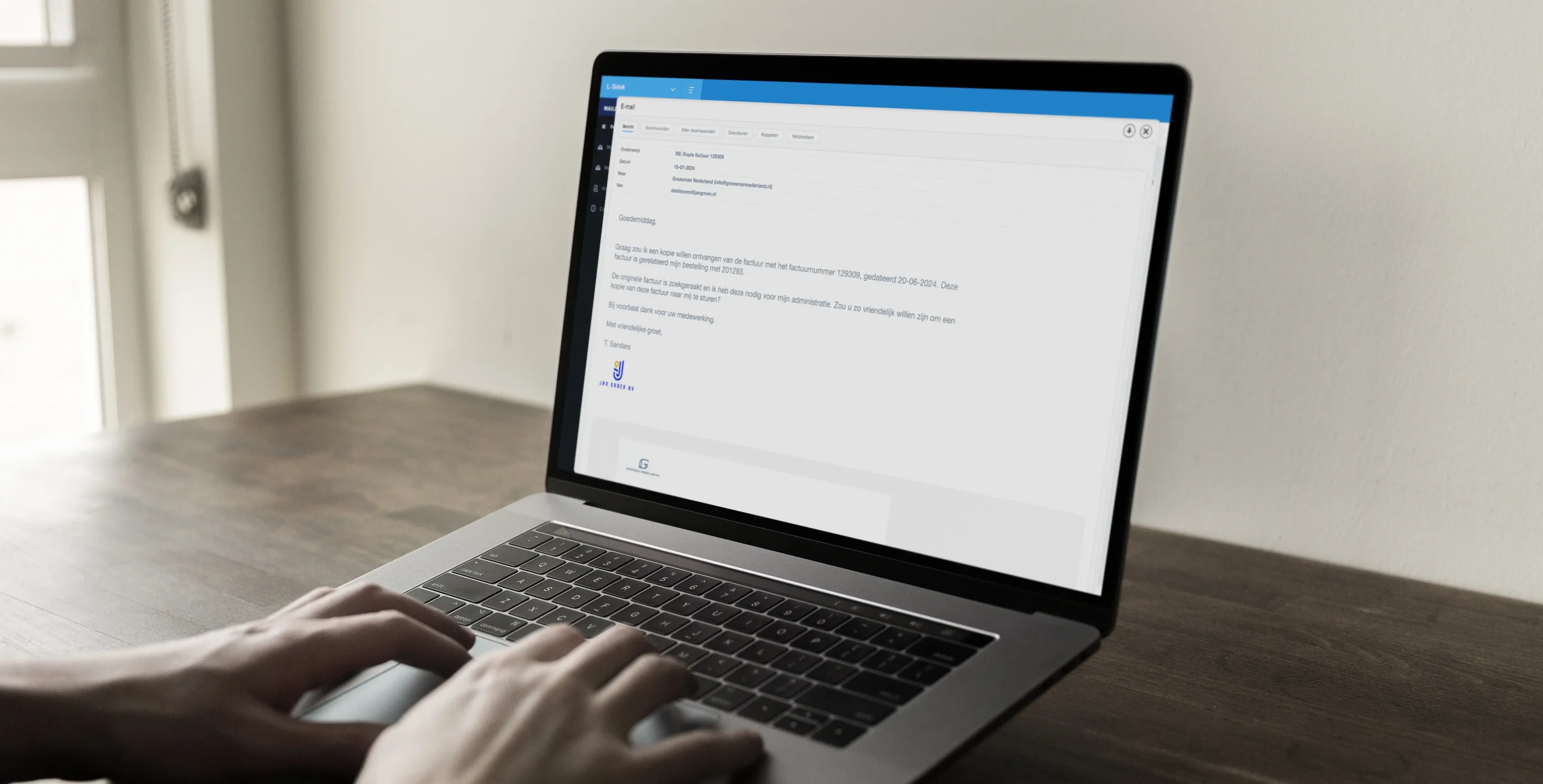 Mailintegratie module CreditDevice